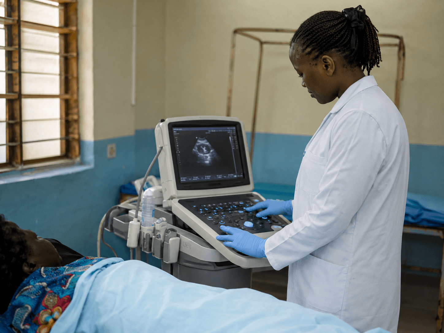 Diagnostic equipment in use on-site